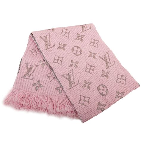 lv m70466|Louis Vuitton M70466 Logomania Shine Wool Scarf, Rose Ballerine.